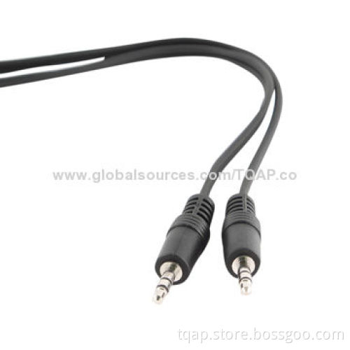 Audio cable with two 3.5mm stereo connectors, 1.2m